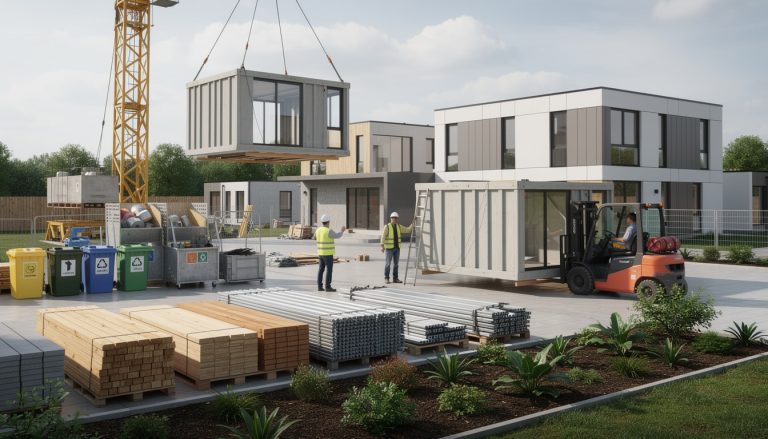 découvrez comment la maison modulaire contribue à réduire les déchets de chantier grâce à une construction optimisée, rapide et écologique.
