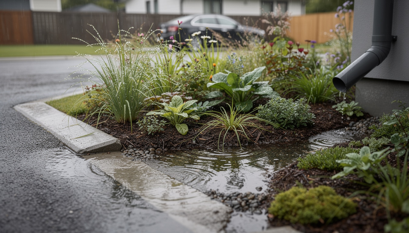 Comment le jardin de pluie gère naturellement les eaux de ruissellement