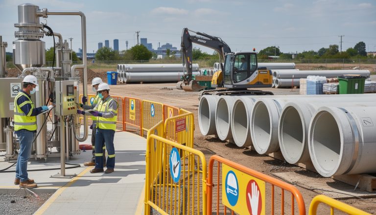 découvrez comment les travaux d'assainissement sont réalisés en conformité avec les normes en vigueur pour garantir la sécurité et la qualité environnementale.