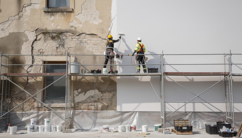 découvrez comment les travaux de ravalement améliorent la protection et la durabilité de votre façade, tout en valorisant l'esthétique de votre bâtiment.