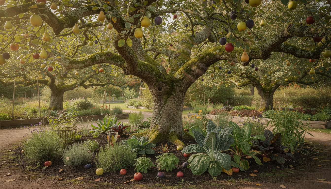 Pourquoi le jardin nourricier privilégie les arbres fruitiers anciens