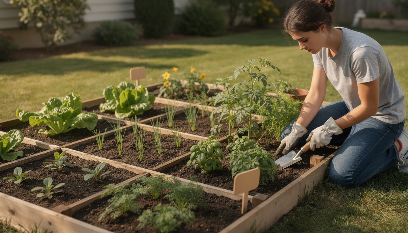 Pourquoi le jardin potager en carrés est idéal pour les débutants