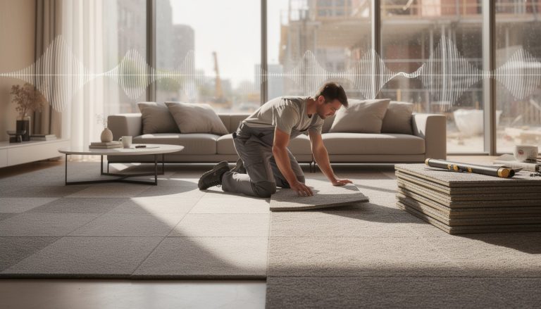 découvrez comment les travaux d'installation de moquette acoustique réduisent efficacement les nuisances sonores pour un environnement plus calme et confortable.