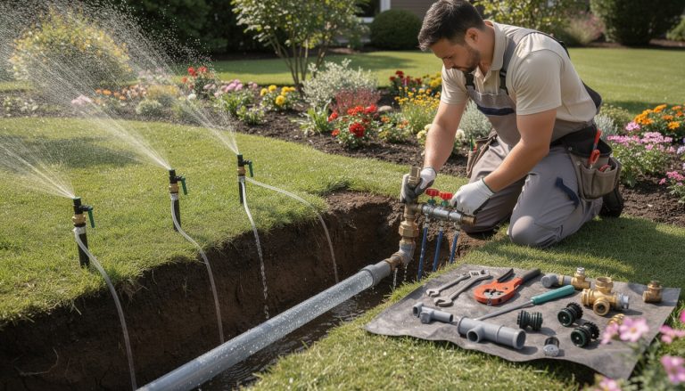 découvrez comment les travaux de plomberie permettent une gestion efficace de l'arrosage pour un jardin verdoyant et un système fiable.