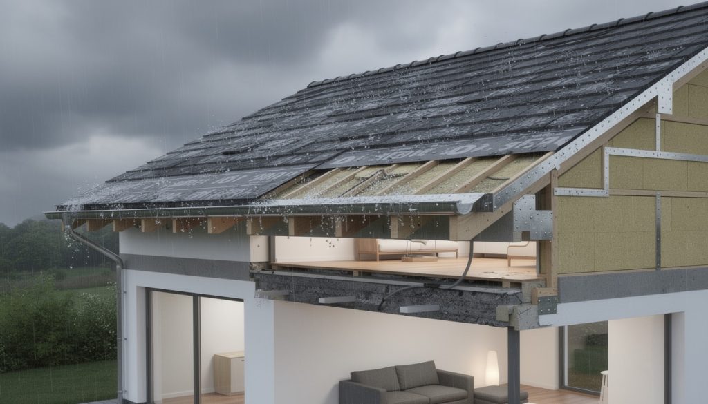 découvrez comment les travaux d'étanchéité de toiture protègent efficacement l'étage inférieur contre les infiltrations d'eau et les dégâts liés à l'humidité.