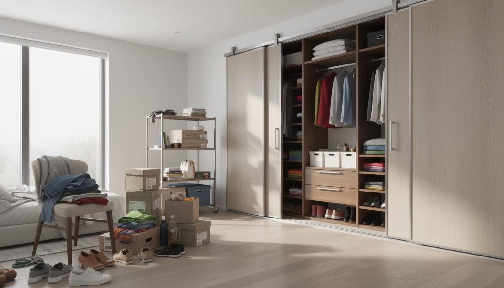 découvrez comment les travaux de création de placards optimisent l'espace intérieur et contribuent à un gain de place efficace dans votre maison.