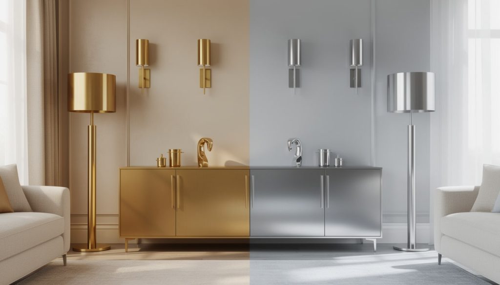 découvrez pourquoi la décoration en laiton séduit de plus en plus et remplace l'inox grâce à son élégance, sa chaleur et sa durabilité.
