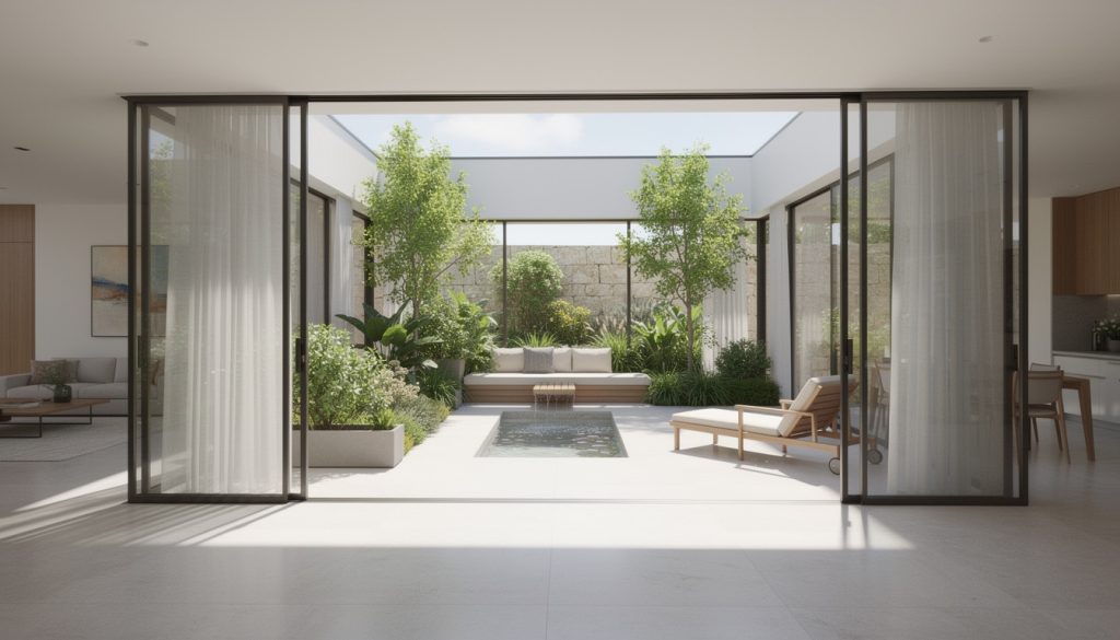 découvrez comment une maison avec patio intérieur optimise la lumière naturelle, créant un espace lumineux et accueillant tout en améliorant le bien-être des occupants.