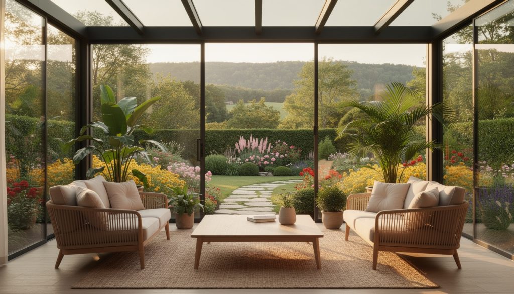 découvrez comment la décoration de votre véranda peut harmonieusement s'intégrer au paysage environnant pour créer un espace à la fois esthétique et convivial.