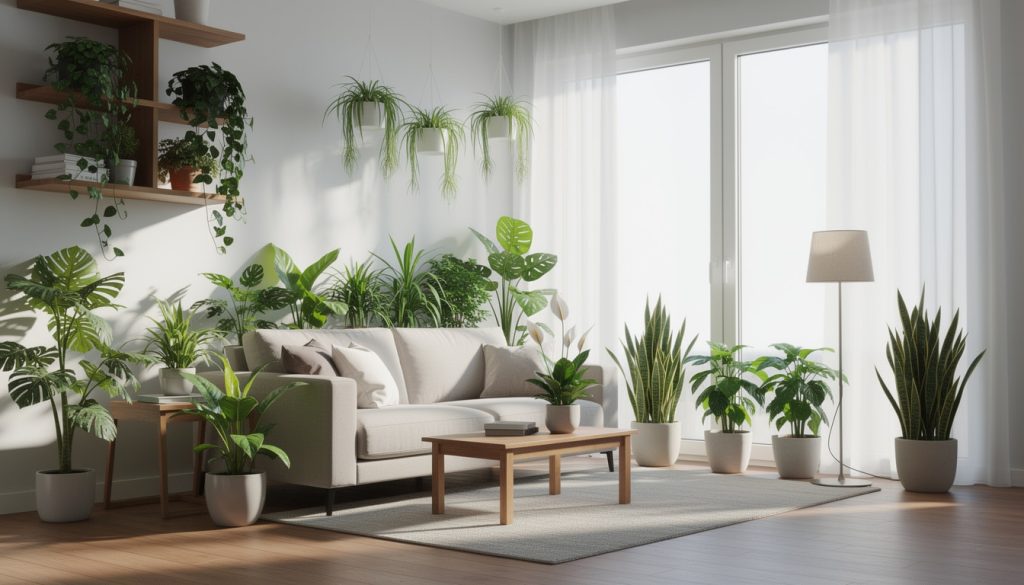 découvrez comment un jardin d'intérieur peut purifier l'air de votre maison même sans balcon, en apportant fraîcheur et bien-être à votre espace de vie.