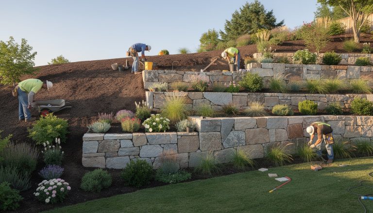 découvrez comment les travaux de maçonnerie paysagère permettent de créer des niveaux harmonieux dans votre jardin pour un aménagement extérieur esthétique et fonctionnel.