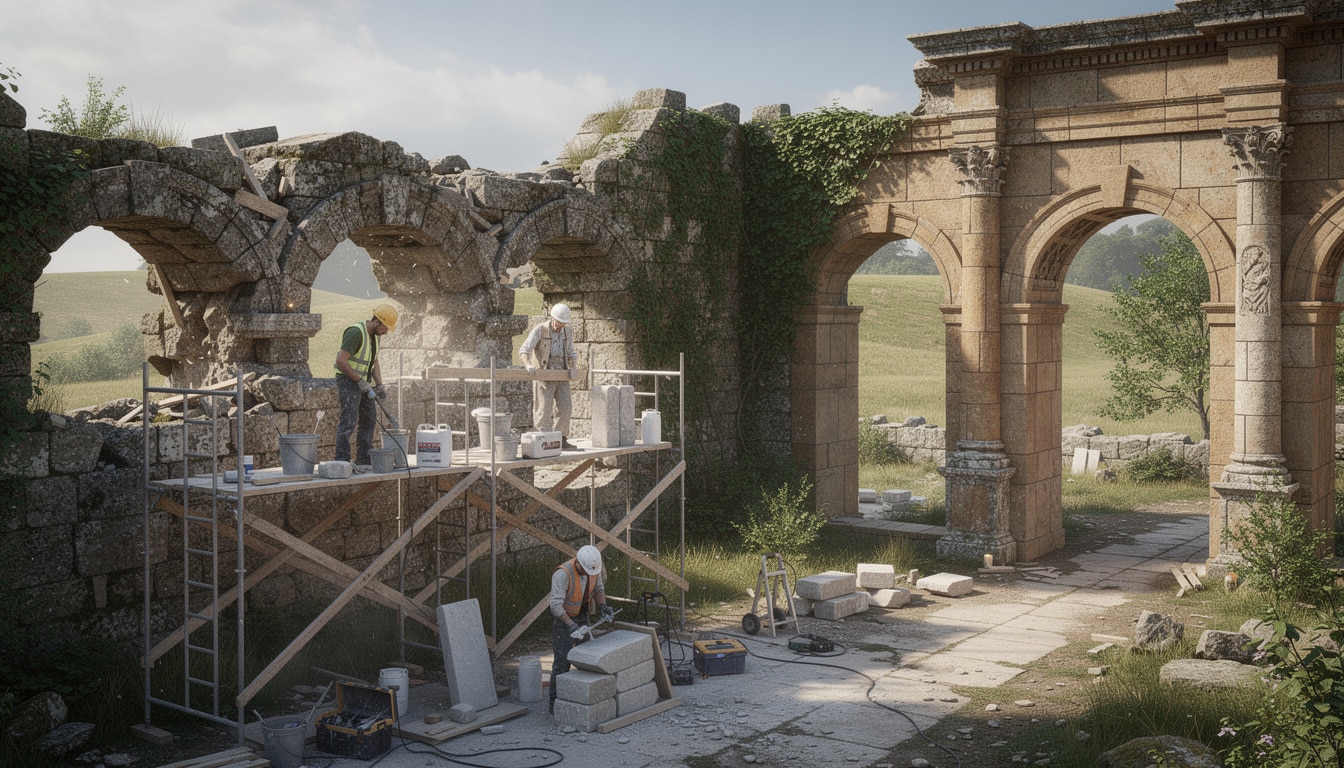 Comment les travaux de réhabilitation sauvent les ruines