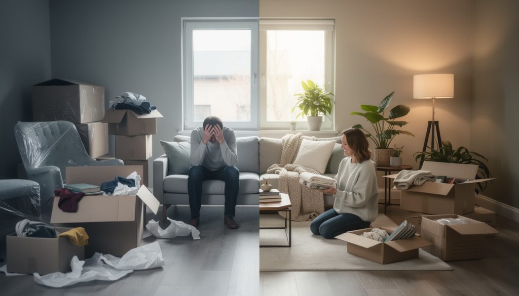 découvrez comment la décoration influence le stress lors d'un déménagement et des astuces pour rendre cette transition plus sereine.