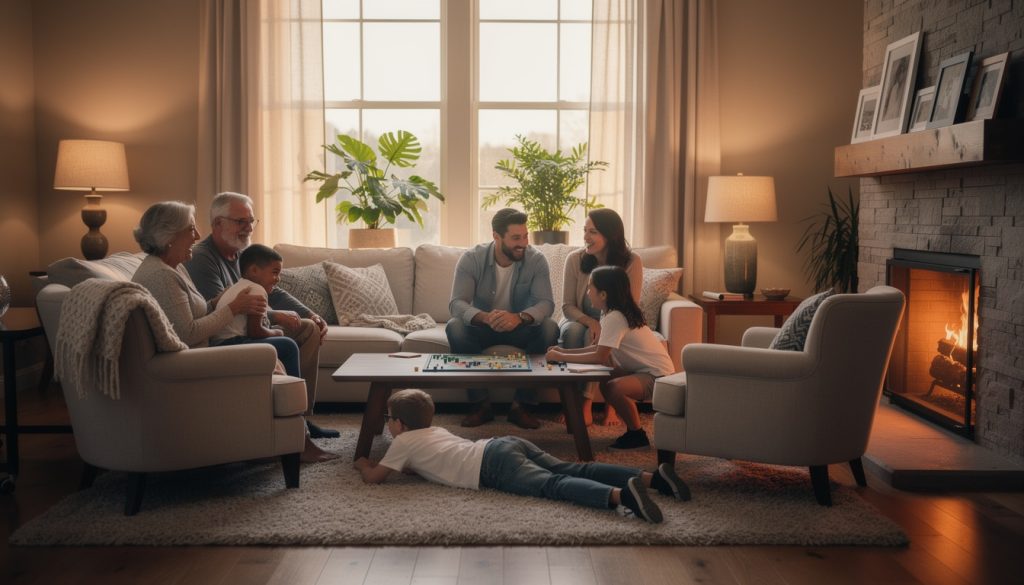 découvrez comment l'aménagement du salon dans une maison influence et renforce les liens familiaux au quotidien.