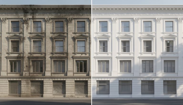 découvrez comment les travaux de nettoyage de façade améliorent l'apparence extérieure de votre bâtiment, en préservant son esthétique et sa valeur.