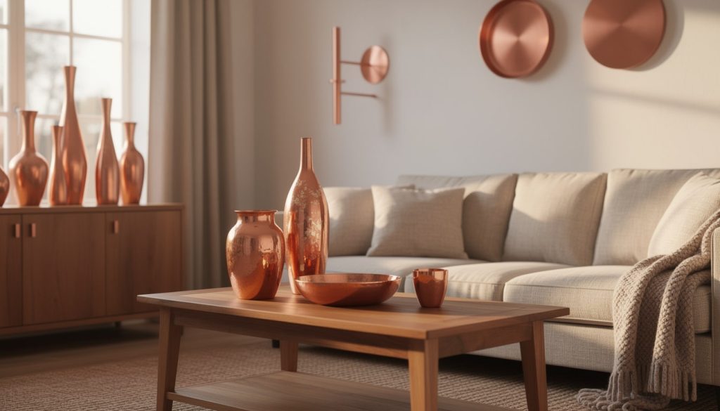 découvrez comment la décoration en cuivre peut transformer votre intérieur en apportant des reflets chauds et lumineux, créant une ambiance conviviale et élégante.