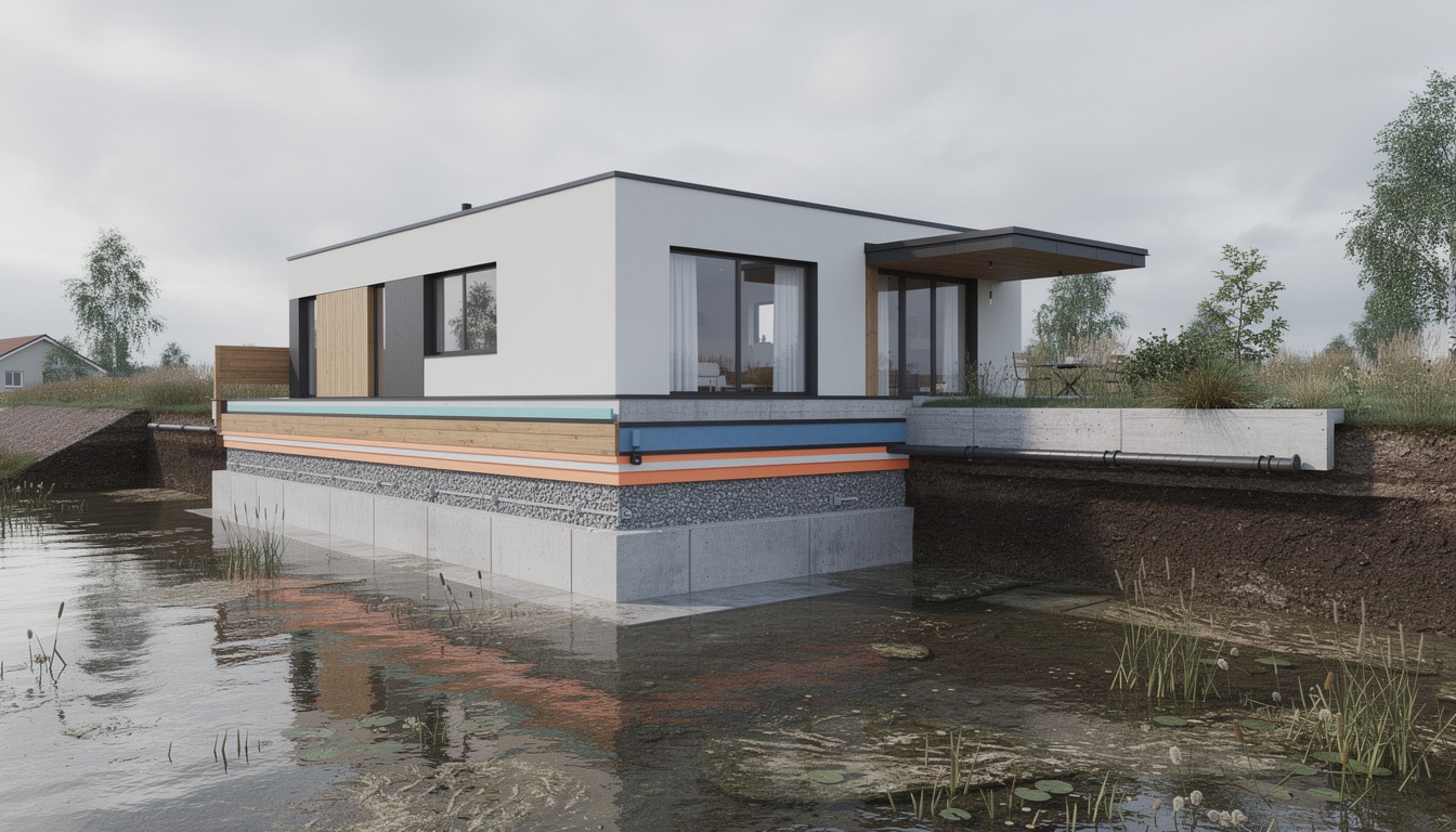 Pourquoi la maison en zone inondable a des fondations étanches