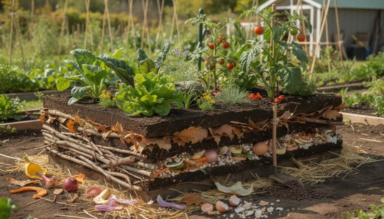 découvrez comment le jardin potager en lasagnes transforme efficacement les déchets organiques en un sol fertile et productif, pour un jardinage écologique et durable.