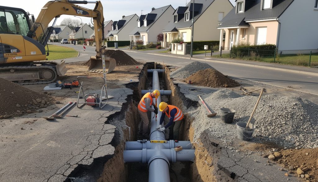 découvrez comment les travaux de raccordement au tout-à-l'égout sont planifiés, réalisés et réglementés pour assurer une gestion efficace et conforme aux normes.