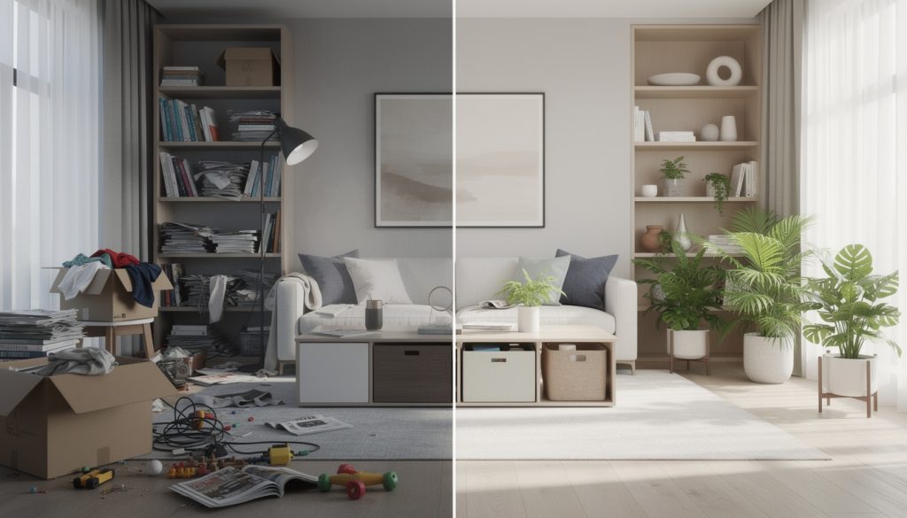 découvrez comment une décoration bien pensée peut aider à réduire l'encombrement et optimiser l'espace dans votre intérieur.