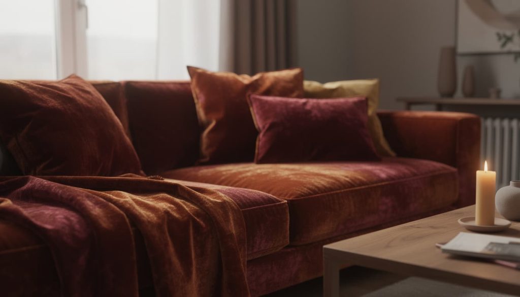 découvrez comment la décoration en velours ajoute une chaleur tactile et une élégance douce à votre intérieur, créant une ambiance accueillante et confortable.