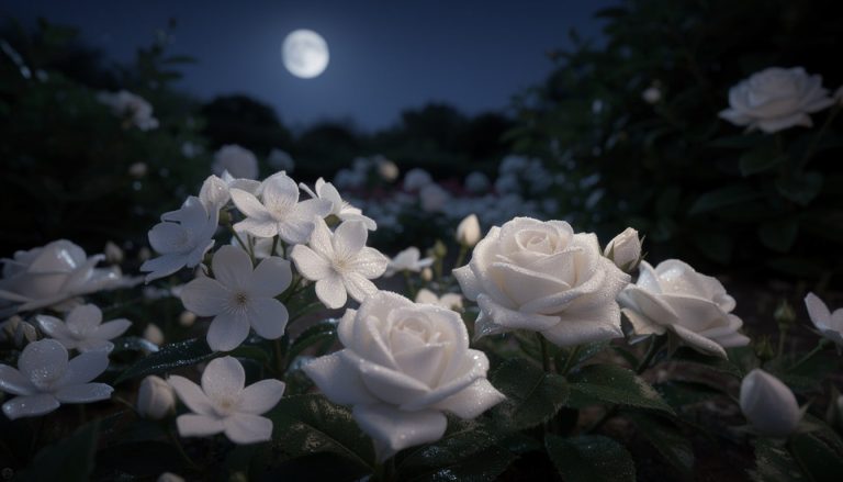 découvrez pourquoi le jardin de nuit privilégie les fleurs blanches pour créer une ambiance lumineuse et apaisante après le coucher du soleil.