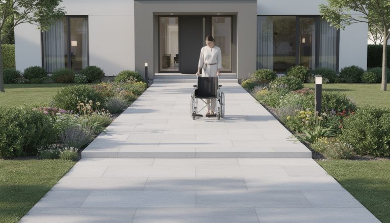 découvrez comment les travaux de dallage extérieur améliorent l'accessibilité en sécurisant et en facilitant les déplacements autour de votre maison.