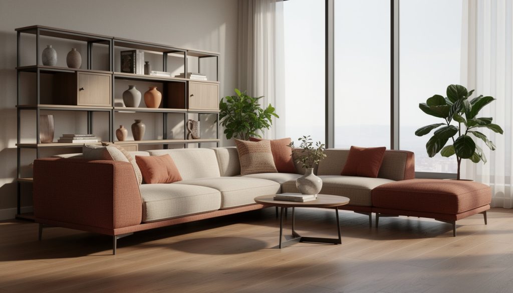 découvrez comment la décoration intérieure s'harmonise avec la modularité des meubles pour créer des espaces personnalisés, fonctionnels et esthétiques.