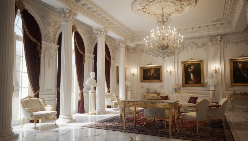 découvrez comment la décoration néo-classique incarne l'élégance et le raffinement, symboles intemporels du luxe dans les intérieurs sophistiqués.