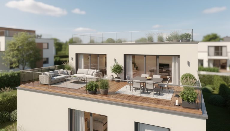 découvrez pourquoi la maison avec toit-terrasse optimise l'espace de vie en offrant un lieu supplémentaire pour se détendre, recevoir et profiter de l'extérieur en toute intimité.