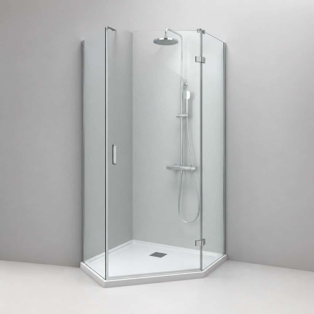 Pare-douche pliable gain de place — vue produit