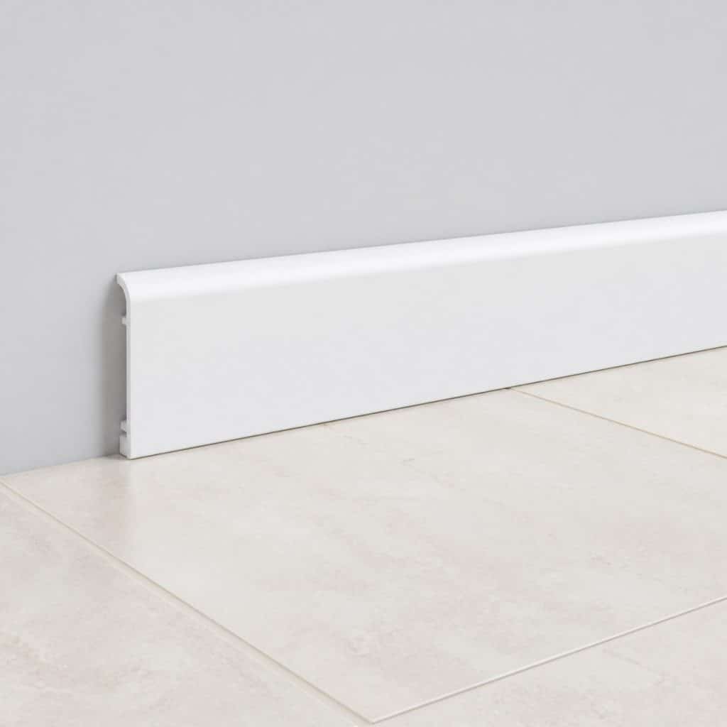 Plinthe PVC blanche standard — vue produit