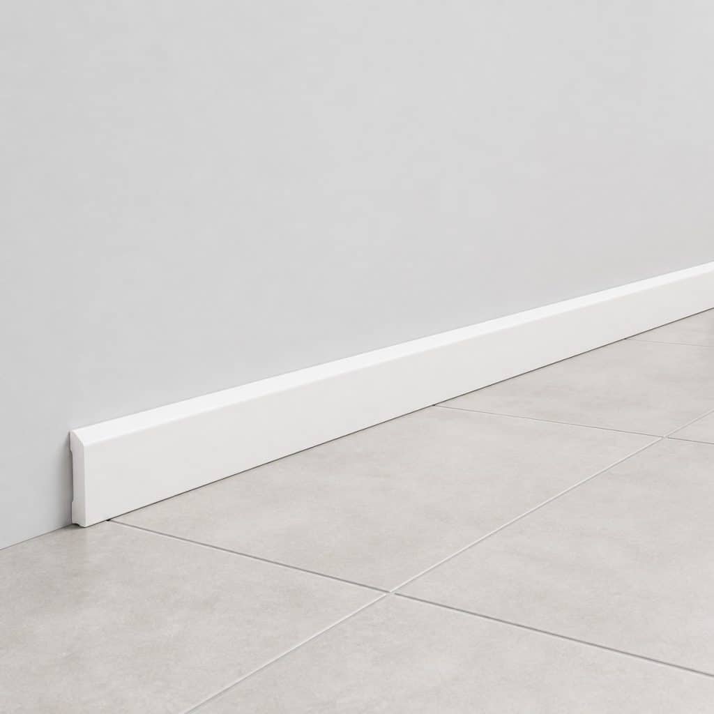 Plinthe PVC finition grise — vue produit
