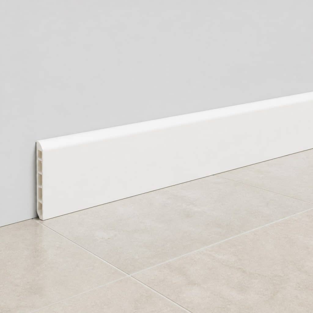 Plinthe PVC grise mate — vue produit