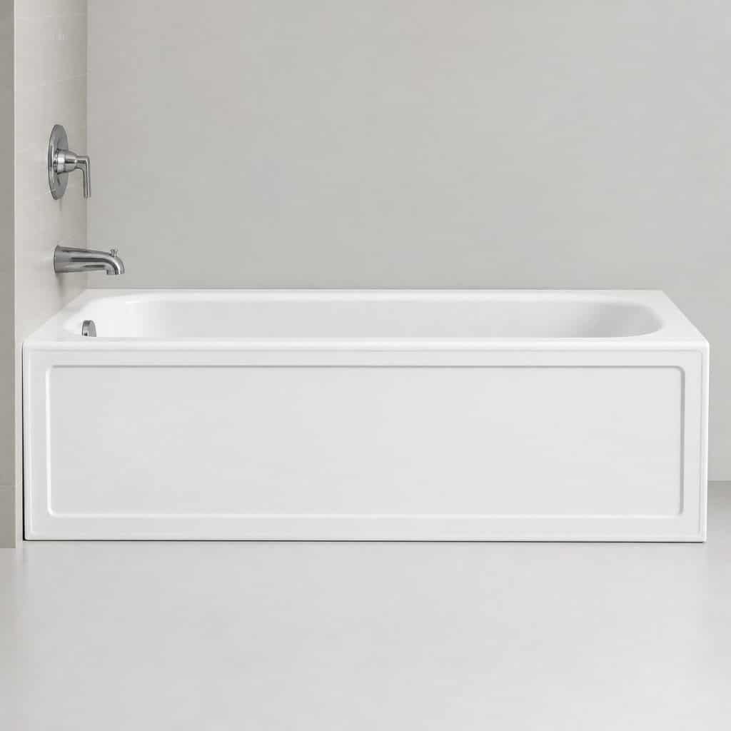 Tablier de baignoire finition blanche unie — vue produit