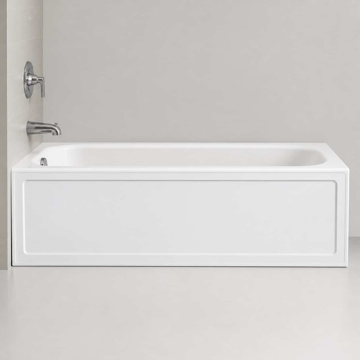 Tablier de baignoire finition blanche unie