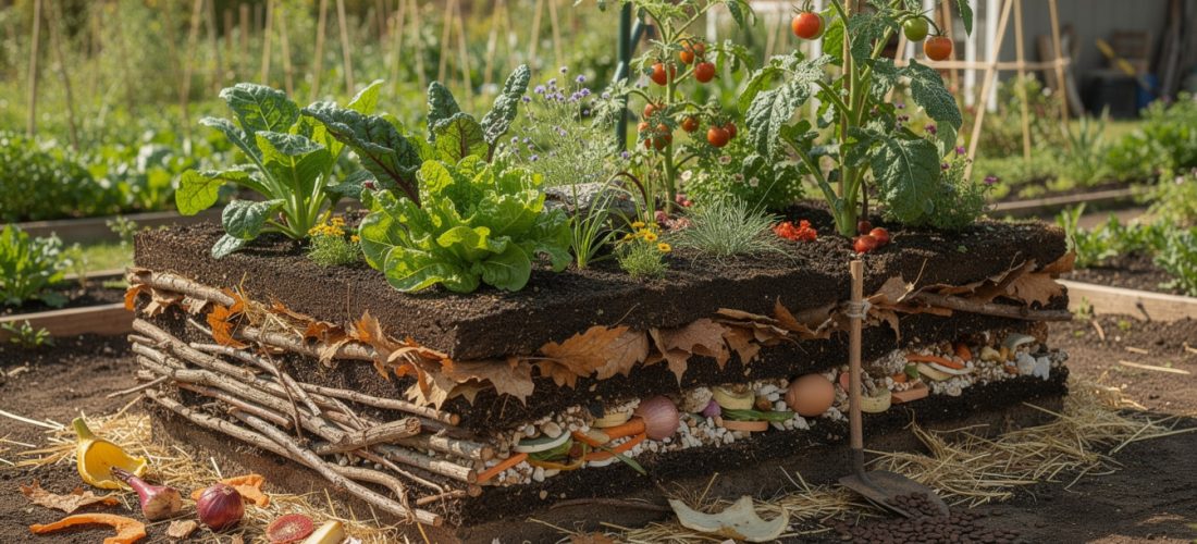 découvrez comment le jardin potager en lasagnes transforme efficacement les déchets organiques en un sol fertile et productif, pour un jardinage écologique et durable.
