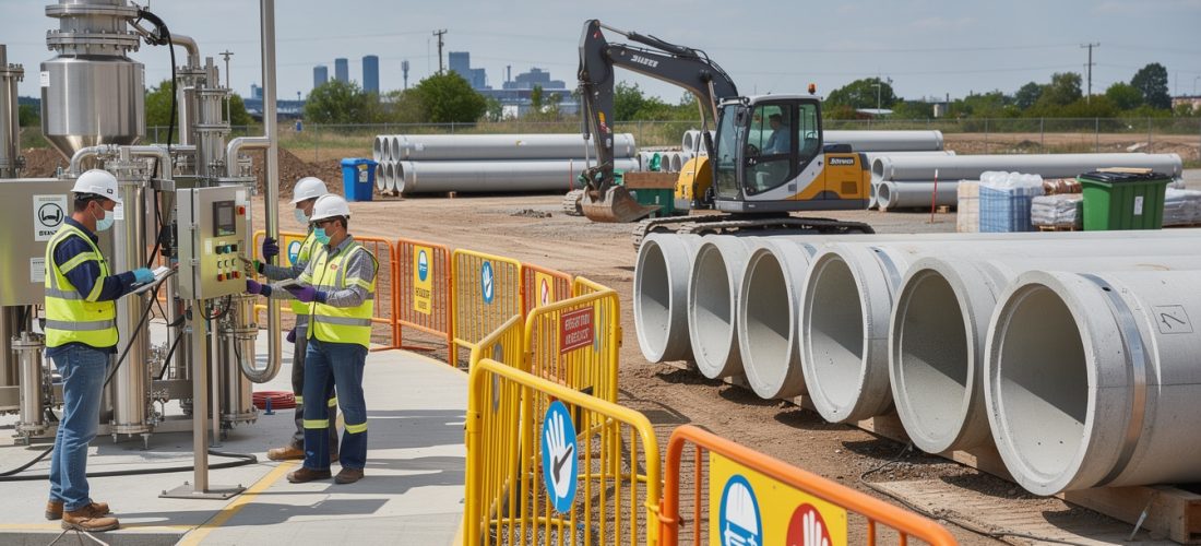découvrez comment les travaux d'assainissement sont réalisés en conformité avec les normes en vigueur pour garantir la sécurité et la qualité environnementale.