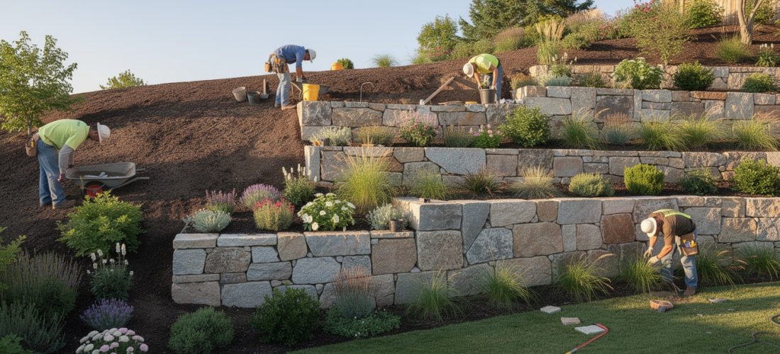 découvrez comment les travaux de maçonnerie paysagère permettent de créer des niveaux harmonieux dans votre jardin pour un aménagement extérieur esthétique et fonctionnel.