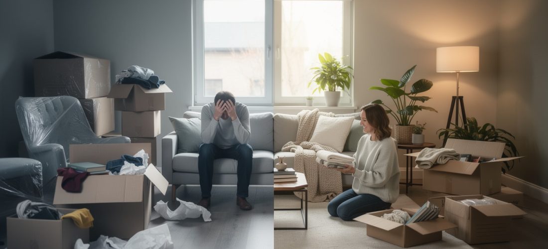 découvrez comment la décoration influence le stress lors d'un déménagement et des astuces pour rendre cette transition plus sereine.